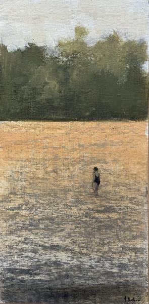 Matthieu Bobin - Baigneuse au maillot noir - 20/40cm