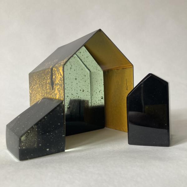 Catherine Le Guirriec - Ty &agrave; poser, avec extension en jaune - 4 pi&egrave;ces