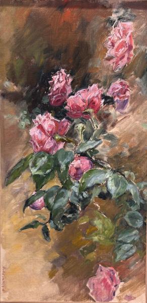 Assunta Genovesio - "Les roses" HST 30/60cm