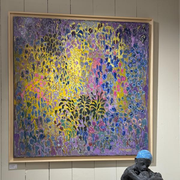 Jacques Dromart - HST "Le matin" 100/100cm + caisse am. 