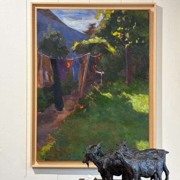 Assunta Genovesio - Jardin l'été HST 60/81cm