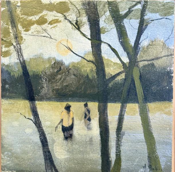 Matthieu Bobin - 20/20 cm - Acrylique sur panneau 