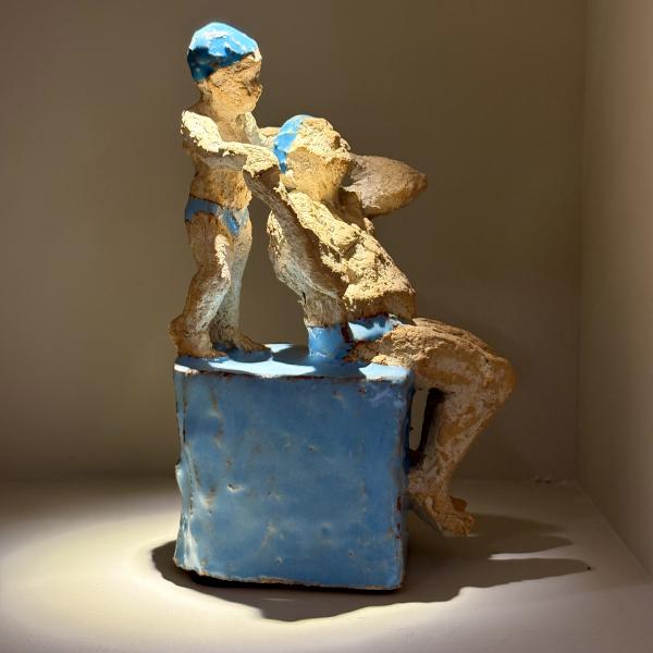 Sophie Gerspacher - Terre-cuite originale,PU, &eacute;maill&eacute;e. Homme & enfant 