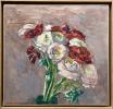 Assunta Genovesio - "Renoncules rouges & blanches" HST 40/38cm