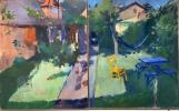 Assunta Genovesio - "Mon Jardin" Diptyque HST 162/100cm